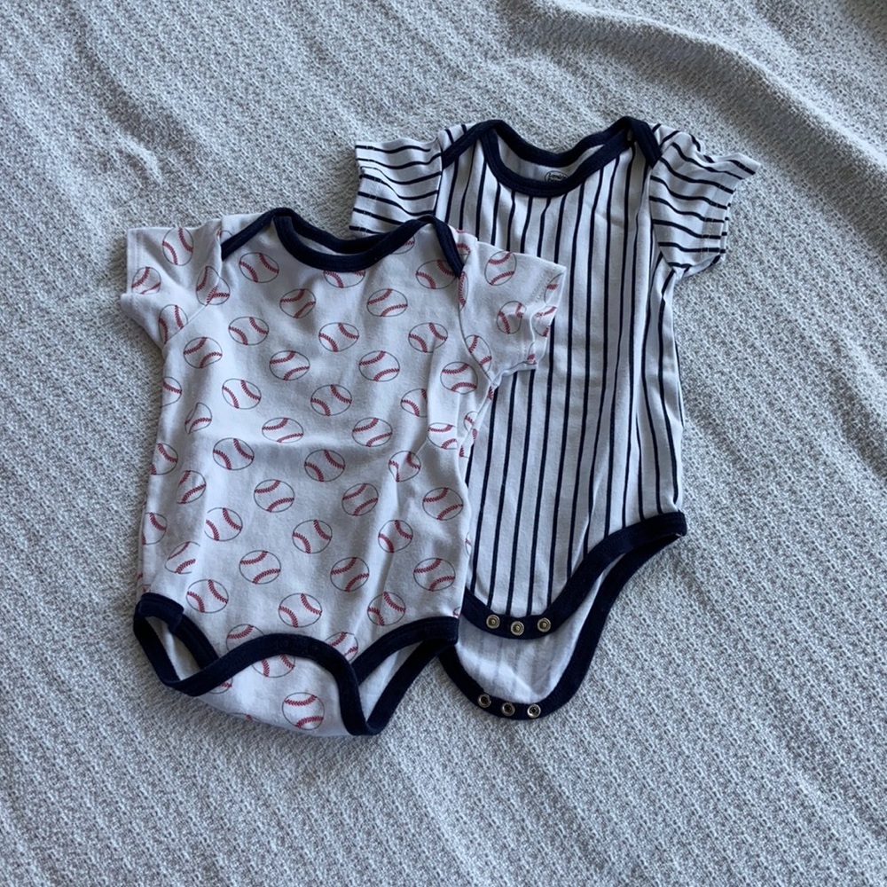 Baseball onesies